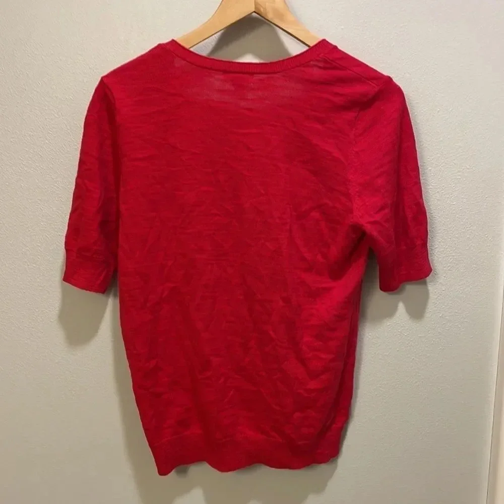 Caslon woman’s three quarter length red sweater